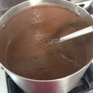 chocoladepuddingroeren